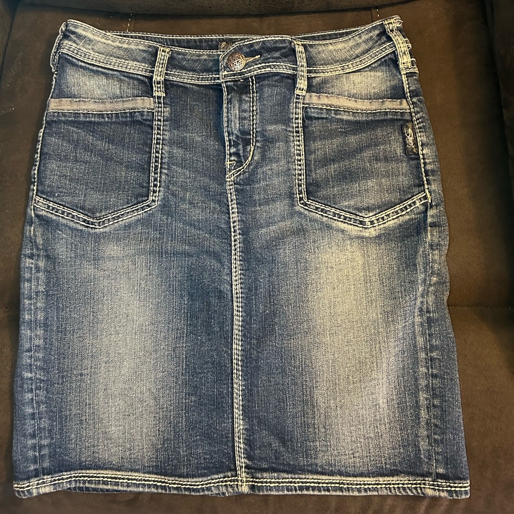 Silver Jeans Denim Jean Skirt